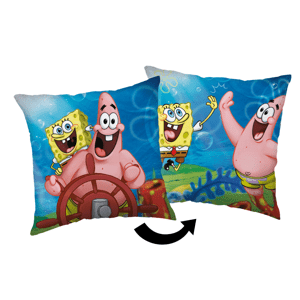 Jerry Fabrics Dekorační polštářek 40x40 cm - Sponge Bob "Sea"