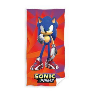 TipTrade Bavlněná froté osuška 70x140 cm - Ježek Sonic Prime