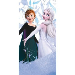 TipTrade Bavlněná froté osuška 70x140 cm - Ledové království Princezny Anna a Elsa