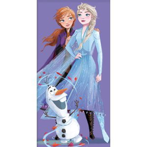 TipTrade Bavlněná froté osuška 70x140 cm - Ledové království Princezny Elsa, Anna a Olaf