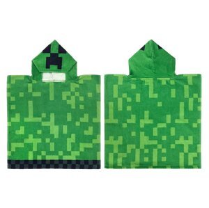 Carbotex Dětské pončo 50x115 cm - Minecraft Creeper Explode