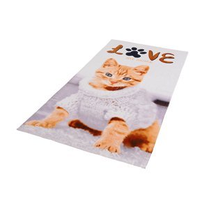 FARO Bavlněná froté osuška 70x140 cm - Kotě ve svetru