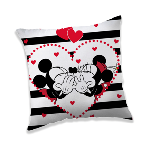 TipTrade Dekorační polštářek Mickey a Minnie Stripes