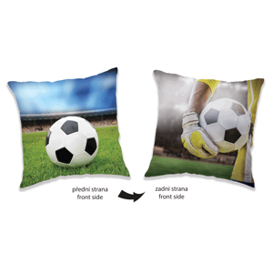 Jerry Fabrics Dekorační polštářek 40x40 - Fotbal