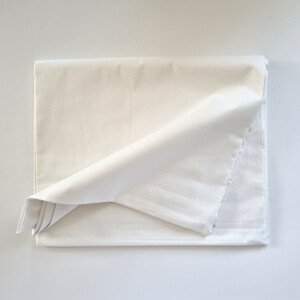 Jerry Fabrics Prostěradlo bavlněná plachta 145x240 cm - bílá