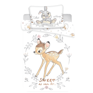 Jerry Fabrics Povlečení do postýlky 100x135 + 40x60 cm - Bambi Sweet baby