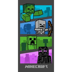 Jerry Fabrics Bavlněná froté osuška 70x140 cm - Minecraft Adventure is an Attitude