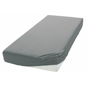 Carbotex Prostěradlo Jersey Basic 180x200 cm- Tmavě šedá