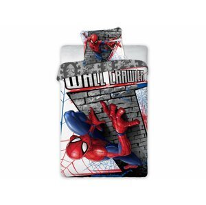 TipTrade Bavlněné povlečení 140x200 + 70x90 cm - Spider Man Crawler