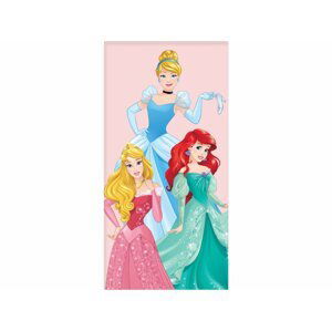 Carbotex Bavlněná froté osuška 70x140 cm - Princess Ariel, Popelka a Šípková Růženka