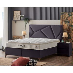Čalouněná postel MOON - antracit 160 × 200 cm