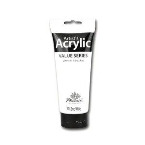 Akrylová barva PHOENIX 200ml - Zinc White