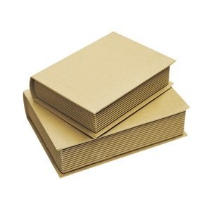 Sada kartonových krabic ve tvaru knihy