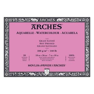 Výtvarný blok ARCHES® Aquarelle Watercolour Hot Pressed / 18 x 26 cm
