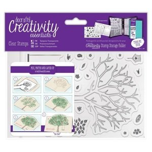 Akrylové razítka Creativity Essentials - Build a Tree / sada 30 ks