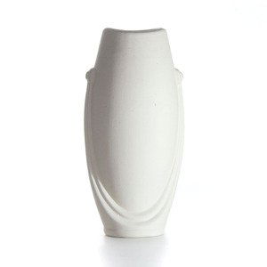Váza z pálené hlíny - polotovar - 9.5x8x20 cm (Váza na malování)