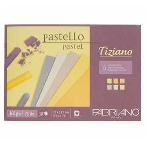 Blok barevných papírů pro pastel FABRIANO Tiziano Soft