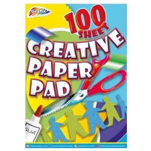 Barevné papíry Grafix 21x30 cm - 100 listový blok (kreativní papír)