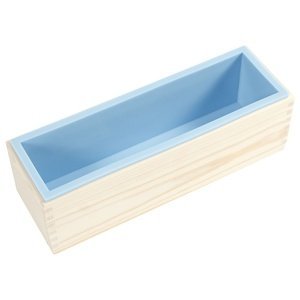 Silikonová forma v dřevěné krabičce (forma na výrobu mýdla)