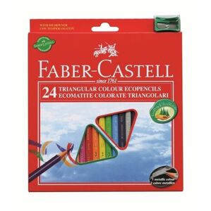 Pastelky ECO Triangular standard set 24 barevné (Faber Castel - Pastelky)