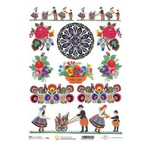 Rýžový papír A4 ITD - Folklór - R853