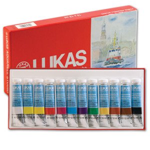 Akvarelové barvy LUKAS STUDIO 12x10ml - papírová krabice - sada