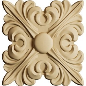 Elastické dřevo 6 x 6 x 0.6 cm (Dřevěný ornament tvarovatelný)