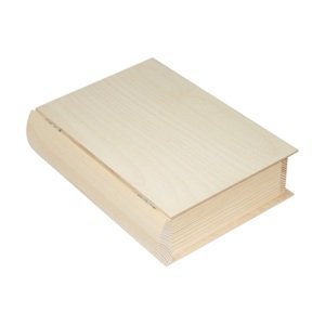 Dřevěná krabička kniha 21x27.5x7 cm (dřevěné polotovary na tvoření)