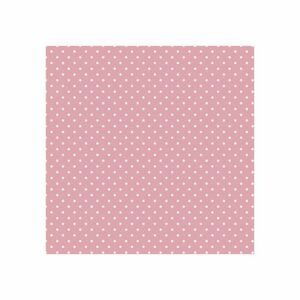 Decoupage ubrousky - White Dots on Pink  - 1ks