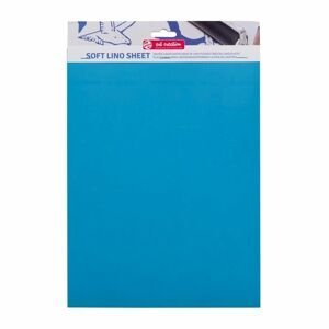 Linoleum modrá měkká 23 x 30 cm