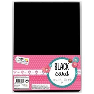 Kreativní karton Craft Sensations A4 black - 10 listový (umělecký karton)