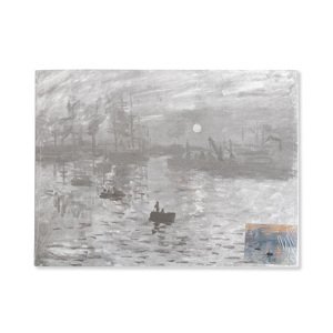 Plátno na lepence se skicou uměleckého díla - Impression Sunrise, Monet ()