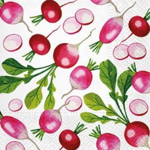 Ubrousky na dekupáž Fresh Radish - 1 ks (ubrousky na dekupáž)