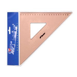 Profesionální trojúhelníkové pravítko LENIAR 45 st. / 32 cm (Pravítko)