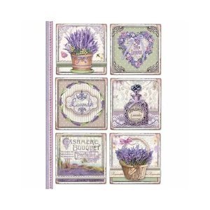 Rýžový papír A4 Provence cards (Rýžový papír A4 na dekupáž)