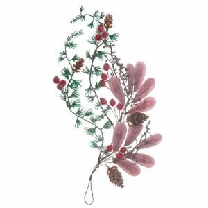 3D ozdobná vánoční větvička (vánoční dekorace)