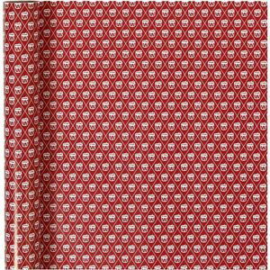 Balící papír | red white drum 70 cm x 4 m (balící papír vánoční)