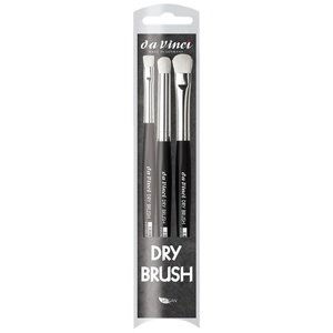 Sada štětců da Vinci Dry Brush 3 ks (sada štětců pro miniatury)