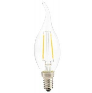 Žárovka LED E14 4W C35, FILAMENT CLARO FLAMI