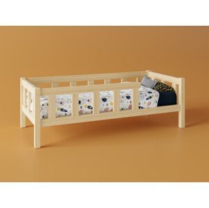 ELIS DESIGN Dětská postel se zábranou (plůtkem) - na nožkách rozměr lůžka: 160 x 200 cm, šuplík, nožičky: s nožičkami, bez šuplíku