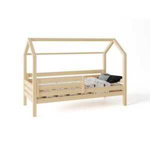 ELIS DESIGN Domečková postel s šuplíkem premium rozměr lůžka: 80 x 160 cm, šuplík, nožičky: s nožičkami, bez šuplíku, Zábrany: Obě