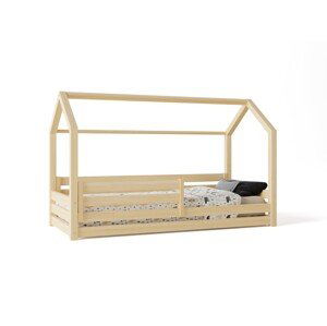 ELIS DESIGN Domečková postel s šuplíkem premium rozměr lůžka: 80 x 180 cm, šuplík, nožičky: bez nožiček, Zábrany: Obě