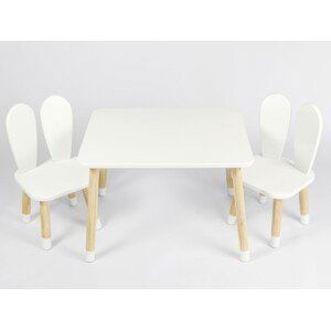 ELIS DESIGN Dětský stůl a židle Zaječí ouška varianta: stůl + 2 židle