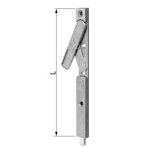 Zástrč pro dřevěné vstupní dveře vůle 4 mm, délka 300 mm