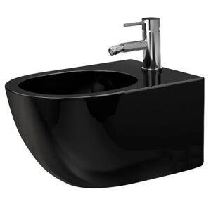 Závěsný bidet REA CARLO Mini - lesklá černá