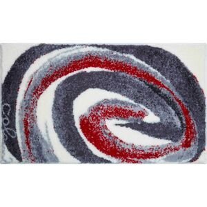GRUND Koupelnová předložka Colani 42 šedá červená Rozměr: 70x120 cm