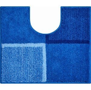 GRUND Koupelnová předložka DIVISO modrá Rozměr: 50x60 cm s výřezem pro WC