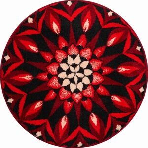 GRUND Mandala předložka POZNÁNÍ červená Rozměr: ø 100 cm