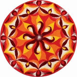 GRUND Mandala předložka TEMPERAMENT oranžová Rozměr: ø 60 cm