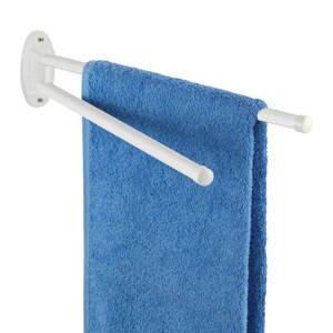 WENKO Věšák na ručníky BASIC bílý 10x5x41 cm
